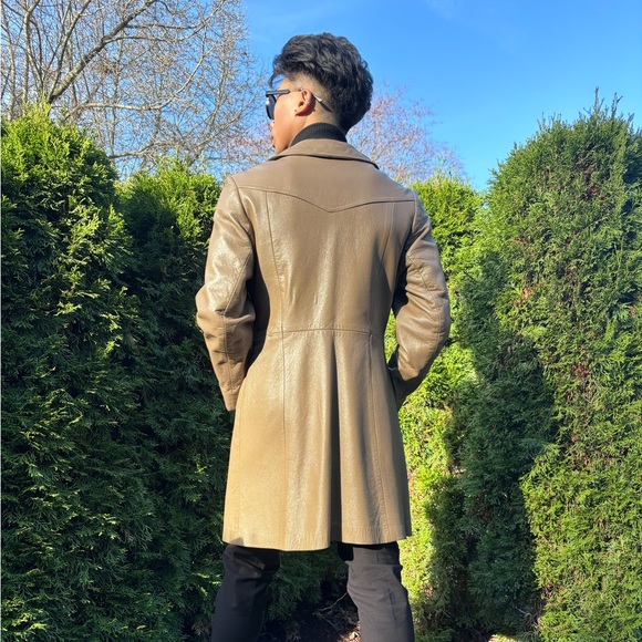 Tan/Camel coloured Leather Jacket - Picture 3 of 7